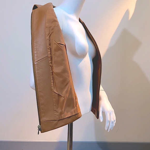 NWOT V I N T A G E Valerie Stevens Leather Vest - Picture 4 of 8